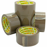 STRONG BROWN PARCEL PACKAGING TAPE CARTON SEALING - STIKKY BRAND - 48MM X 66M