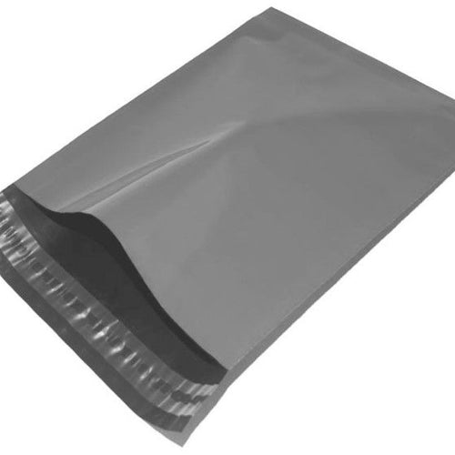 (GM-09) - 9" x 12" (230mm x 305mm) GREY MAILING POST MAIL POSTAGE BAGS POLY SELF SEAL