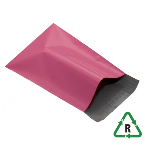 9" x 12"  (230mm x 305mm)  PINK - MAILING BAGS PLASTIC POLYTHENE MAIL POLY BAGS (60 MICRON/240 GAUGE) STRONG SELF SEAL