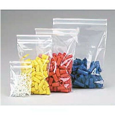 GRIP SEAL (LARGE) BAGS POLYTHENE PLASTIC - CLEAR RESEALABLE (160/180 GAUGE).