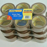 STRONG BROWN PARCEL PACKAGING TAPE CARTON SEALING - STIKKY BRAND - 48MM X 66M